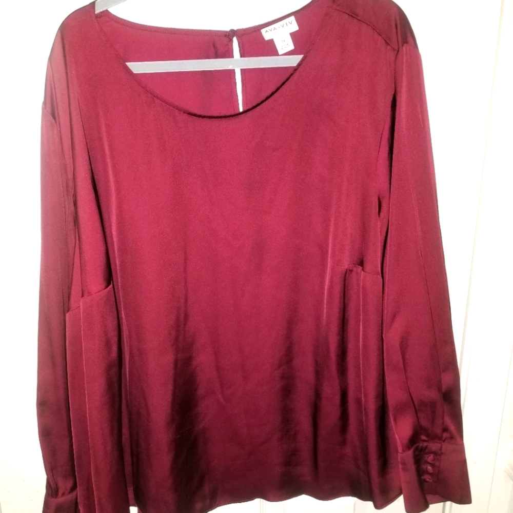 Burgandy Blouse